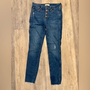 Madewell 10” high rise skinny size 28